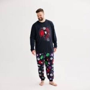 Disney Nightmare Before Christmas Jack Skellington Pajama Set Size L‎
